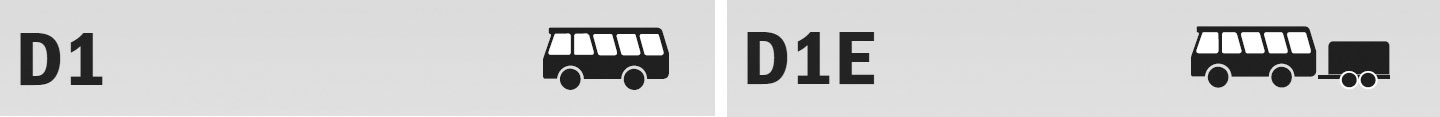 Klasse D1+D1E